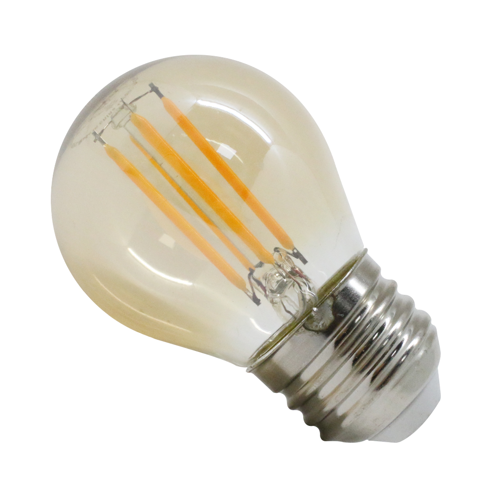나스필 디밍 LED G45 필라멘트 램프 4W 전구색(노란색)