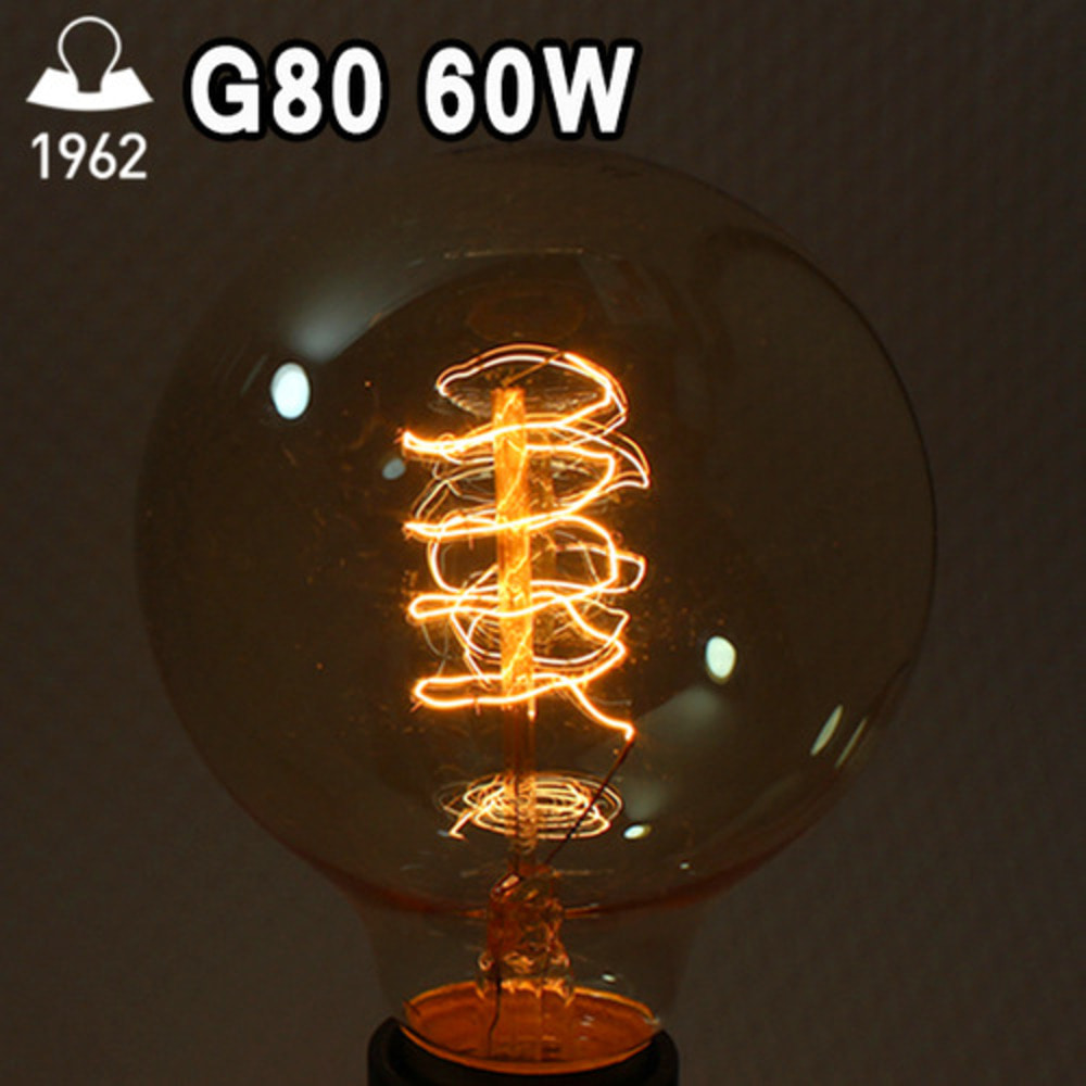일광 클래식 시리즈 백열 에디슨전구 G80 40W/60W