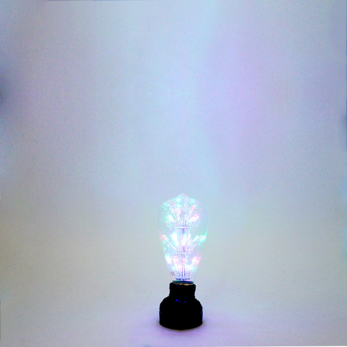 롱 LED 눈꽃송이 ST64 램프 2.1W RGB 3색 색상변환