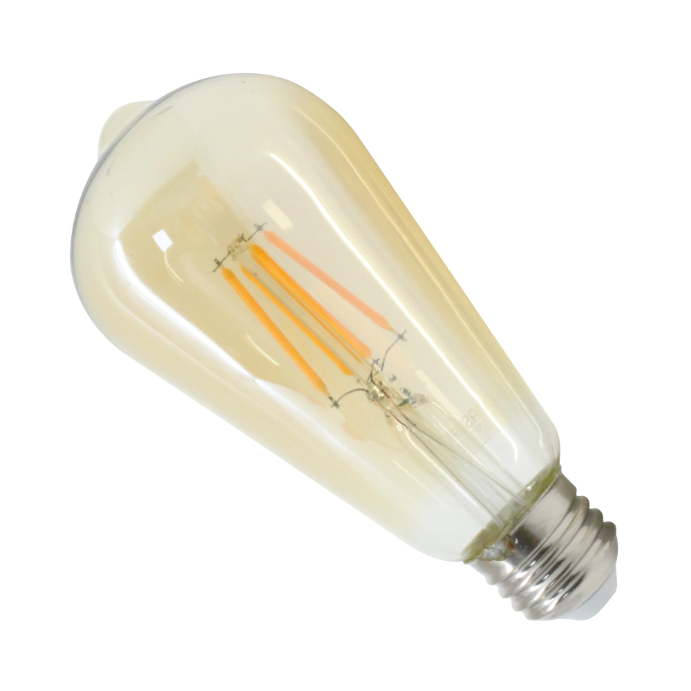 나스필 디밍 LED ST64 필라멘트 램프 4W 전구색(노란색)